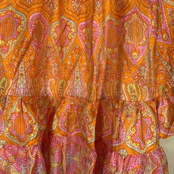 Calypso St Barth Espazi Silk Ruffle Top Sz XS - Picture 5 of 10